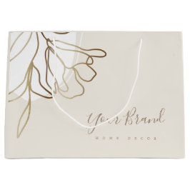 Personalisierte Papiertasche Elegantes Design Große Geschenktüte