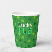 Personalisierte Papiertassen zum St. Patrick's Day Pappbecher (Vorderseite)