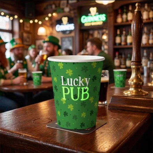 Personalisierte Papiertassen zum St. Patrick's Day Pappbecher