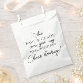 Personalisierte Papiertüte für Hochzeitkonfetti Geschenktütchen (Ausgeschnitten)