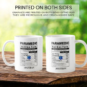 Personalisierte Paramedic-Symbol EMT-Kaffee-Tasse Kaffeetasse