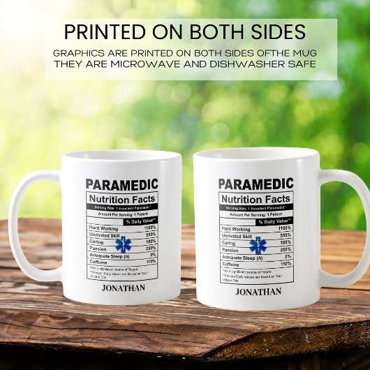 Personalisierte Paramedic-Symbol EMT-Kaffee-Tasse Kaffeetasse
