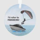 Personalisierte Parasailing Akrylverzierung Ornament (Rückseite)