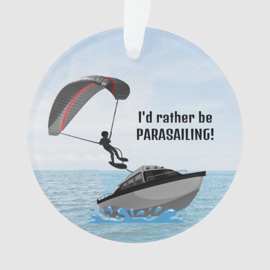 Personalisierte Parasailing Akrylverzierung Ornament (Vorderseite)