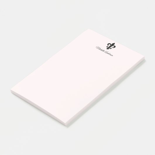 Personalisierte Pariser Lilie Paris Post-it Klebezettel (angewinkelt)