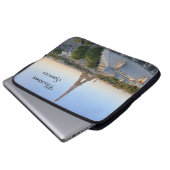 Personalisierte Pariser Stadtsilhouette  Laptopschutzhülle (Vorne Knopf)
