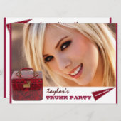 personalisierte Party Einladung (Vorne/Hinten)