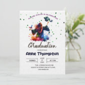 Personalisierte Party Einladung, Abschluss Einladung (Stehend Vorderseite)