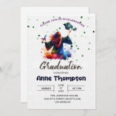 Personalisierte Party Einladung, Abschluss Einladung (Vorne/Hinten)