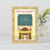 Personalisierte Party Einladung für Lehrkräfte im (Stehend Vorderseite)