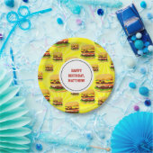 Personalisierte Party-Papiere für Käseseburger Tel Pappteller (Party)