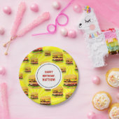 Personalisierte Party-Papiere für Käseseburger Tel Pappteller (Party)