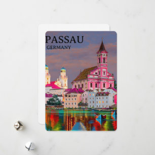 Personalisierte Passau-Postkarte, DEUTSCHLAND Kart Feiertagskarte