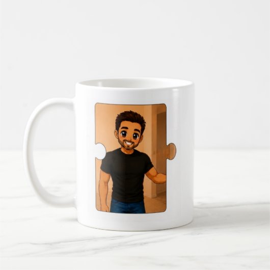 Personalisierte passend abgestimmte Familien-Kaffe Kaffeetasse (Links)
