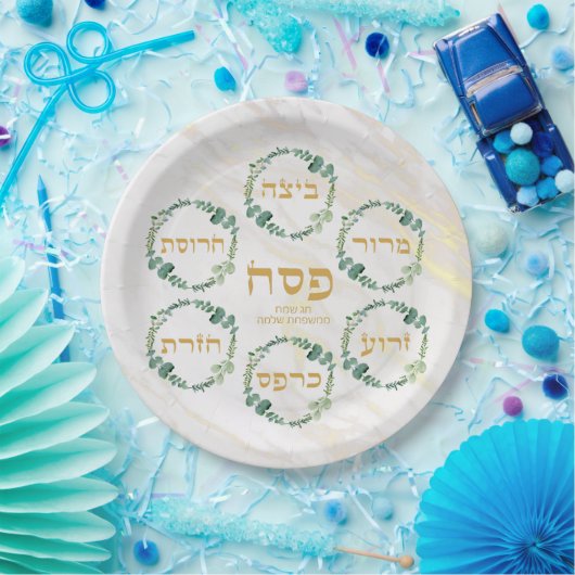 personalisierte Passover-Platte Pappteller (Party)