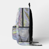 Personalisierte Pastagerichte Blüten Wasserfarbe Bedruckter Rucksack (Rechts)
