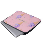 Personalisierte Pastagerichte Eiscreme Laptopschutzhülle (Vorne Knopf)