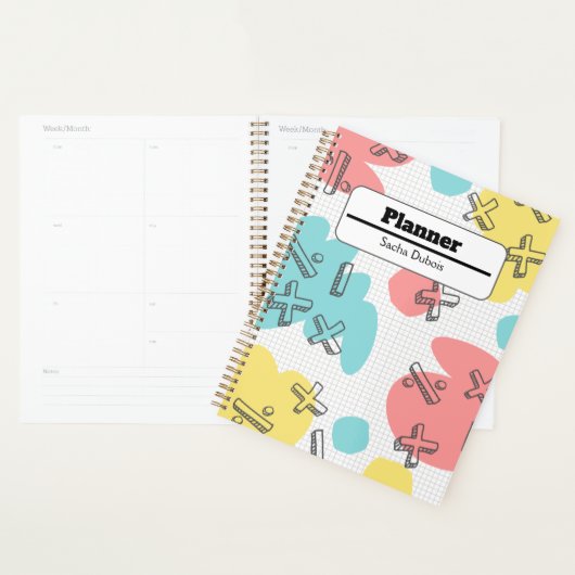 Personalisierte Pastel Doodle Planer (Anzeige)
