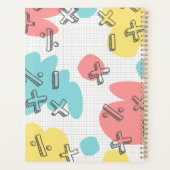 Personalisierte Pastel Doodle Planer (Rückseite)