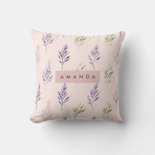 Personalisierte Pastel Elegante Lavendel Pastel Kissen