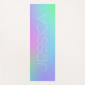 Personalisierte Pastel Gradient Yoga Mat Yogamatte (Vorderseite)
