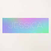 Personalisierte Pastel Gradient Yoga Mat Yogamatte (Vorderseite (Horizontal))