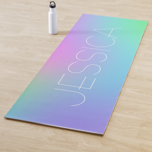 Personalisierte Pastel Gradient Yoga Mat Yogamatte (Beispiel)