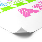 Personalisierte Pastel Gymnastik Worte Typografie Poster (Ecke)