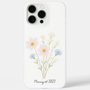 Personalisierte Pastel iPhone Case Mama Est.