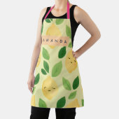 Personalisierte Pastel Niedlich Lemon Muster Schürze (InSitu)