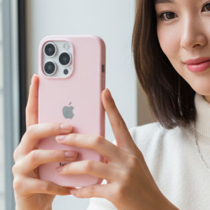 Personalisierte Pastel Pink iPhone Case mit benutz