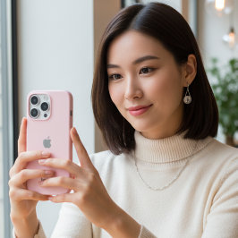 Personalisierte Pastel Pink iPhone Case mit benutz