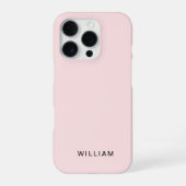 Personalisierte Pastel Pink iPhone Case mit benutz iPhone Hülle (Rückseite)