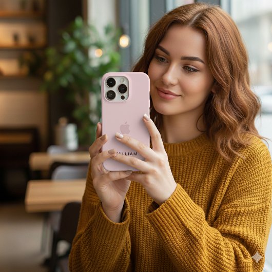 Personalisierte Pastel Pink iPhone Case mit benutz iPhone Hülle