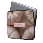 Personalisierte Pastel Pumpkin mit Goldsteg Laptopschutzhülle (Vorderseite Links)