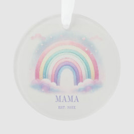 Personalisierte Pastel Rainbow Acryldekoration Ornament