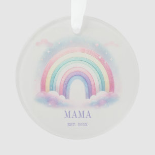 Personalisierte Pastel Rainbow Acryldekoration Ornament