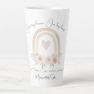 Personalisierte Pastel Rainbow   Erster Muttertag Milchtasse