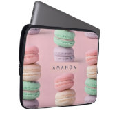 Personalisierte Pastel Rainbow Macaron Laptopschutzhülle (Vorne Rechts)
