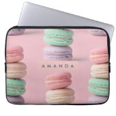 Personalisierte Pastel Rainbow Macaron Laptopschutzhülle (Vorderseite)