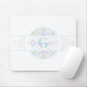 Personalisierte Pastel Rainbow Ornamental Dot Mand Mousepad (Mit Mouse)