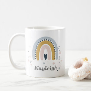 Personalisierte Pastel-Rainbow-Tasse Kaffeetasse