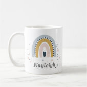Personalisierte Pastel-Rainbow-Tasse Kaffeetasse (Links)