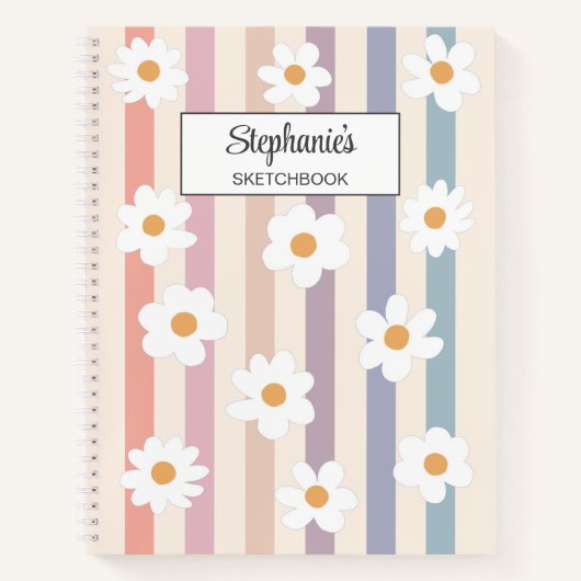 Personalisierte Pastel Sketch Notizblock (Vorderseite)