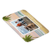 Personalisierte Pastell Beach Wasserfarbe Magnet (Rechte Seite)