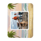 Personalisierte Pastell Beach Wasserfarbe Magnet (Vertikal)