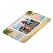 Personalisierte Pastell Beach Wasserfarbe Magnet (Linke Seite)