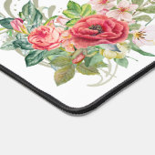 Personalisierte Pastell-Blume und Wirbel Schreibtischunterlage (Ecke)