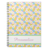Personalisierte Pastell-Blüte Notizblock (Vorderseite)