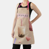 Personalisierte Pastell-Bubble-Tea-Muster-Schürze Schürze (InSitu)